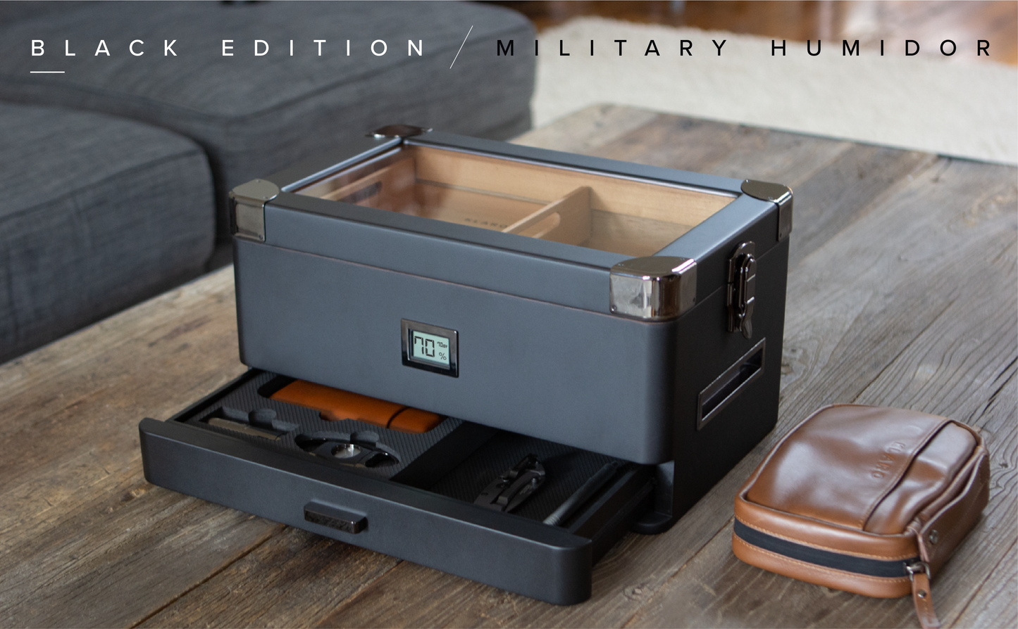 Black Edition Military Humidor