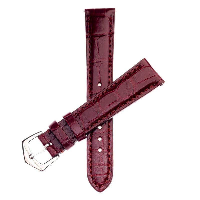 Millenium Burgundy Alligator Watch Strap