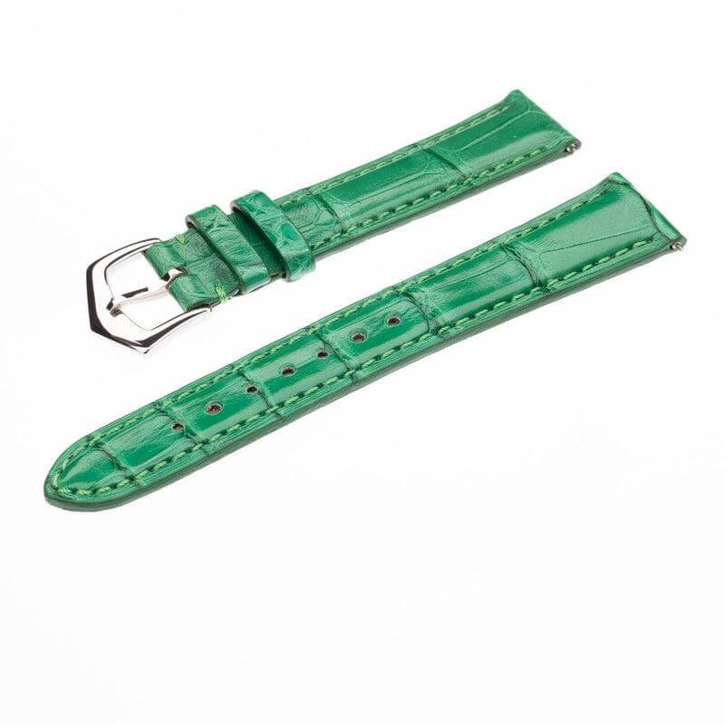 Millenium Green Alligator Watch Strap