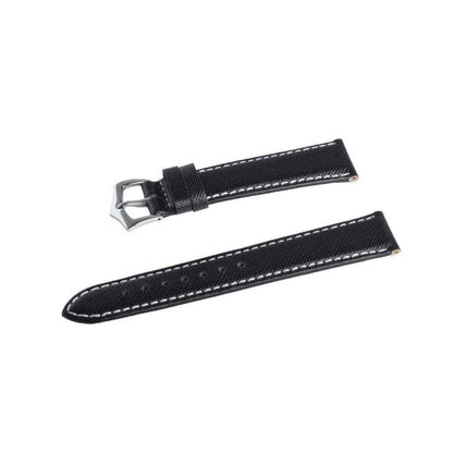 Navy Blue Saffiano Leather Watch Strap