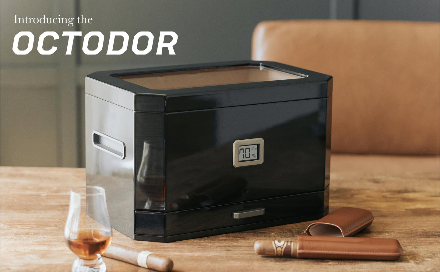 Octodor Glass Top Humidor