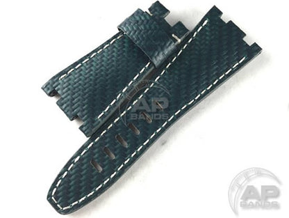 AP Bands 100% Genuine Green Carbon Fiber Strap For Audemars Piguet Royal Oak Offshore 42mm 26470