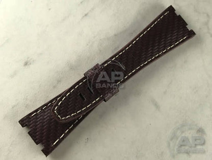 AP Bands 100% Genuine Red Carbon Fiber Strap For Audemars Piguet Royal Oak Offshore 42mm 26470