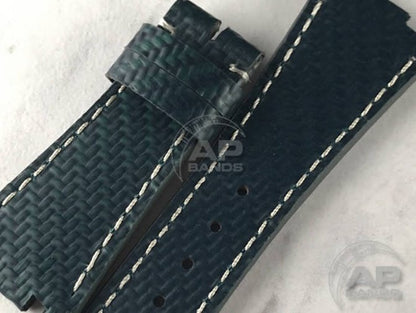 AP Bands 100% Genuine Green Carbon Fiber Strap For Audemars Piguet Royal Oak 15300 15400 26320 26300