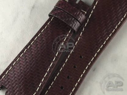 AP Bands 100% Genuine Red Carbon Fiber Strap For Audemars Piguet Royal Oak Offshore 42mm