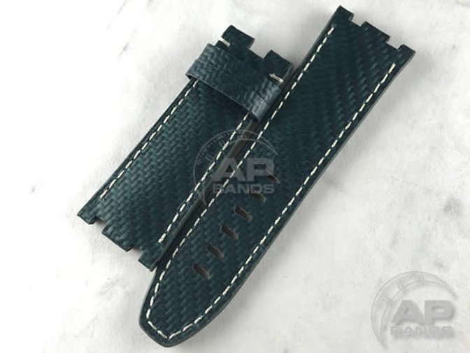 AP Bands 100% Genuine Green Carbon Fiber Strap For Audemars Piguet Royal Oak Offshore 44mm 26400