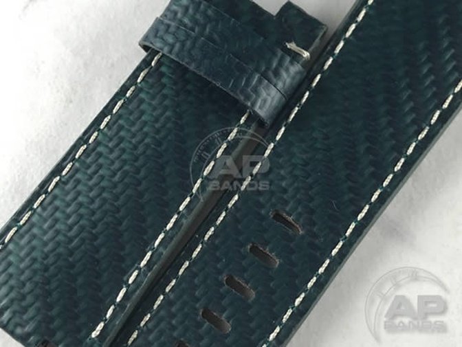 AP Bands 100% Genuine Green Carbon Fiber Strap For Audemars Piguet Royal Oak Offshore 42mm Diver / C