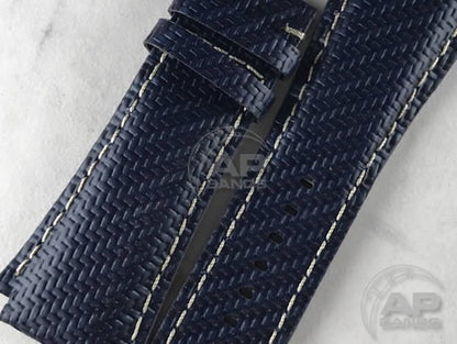 AP Bands 100% Genuine Blue Carbon Fiber Strap For Audemars Piguet Royal Oak Offshore T3 SHAQ Legacy