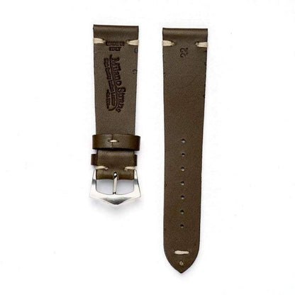 Olive Leather Vintage Watch Strap