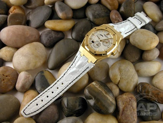 Particolare Capolavoro White Hornback Crocodile Leather Audemars Piguet Royal Oak