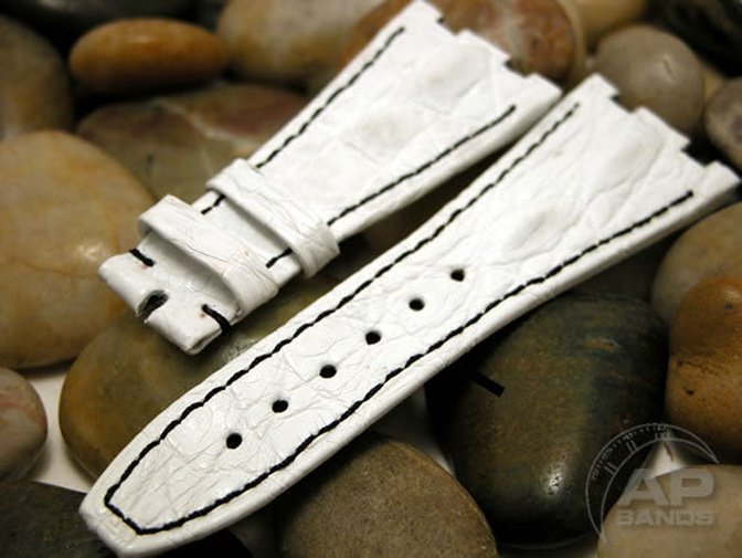 Particolare Capolavoro White Hornback Crocodile Leather Audemars Piguet Royal Oak Offshore