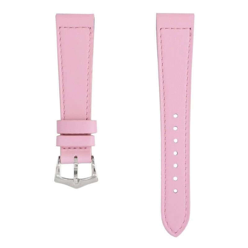 Pink Calfskin Leather Watch Strap