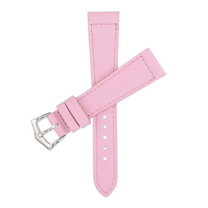 Pink Calfskin Leather Watch Strap