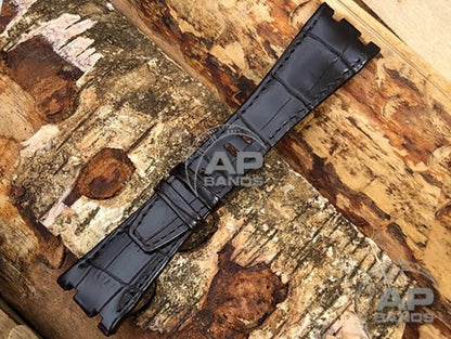 Capolavoro Dark Brown Alligator Leather Strap For Audemars Piguet Royal Oak Offshore 26470 42mm