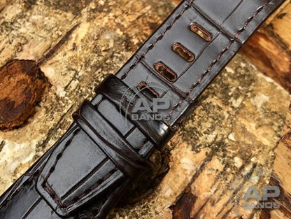 Capolavoro Dark Brown Alligator Leather Strap For Audemars Piguet Royal Oak Offshore 26470 42mm