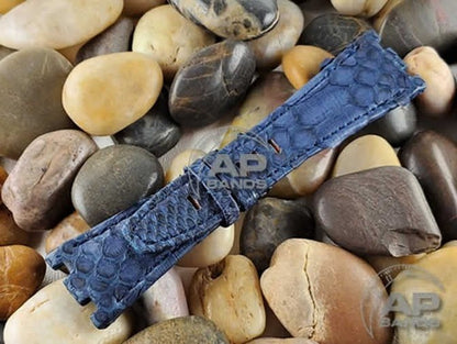 Pitone Navy Python Leather Strap For Audemars Piguet Royal Oak Offshore 26470