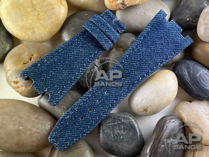 AP Bands Blue Denim Strap For Audemars Piguet Royal Oak Offshore 42mm