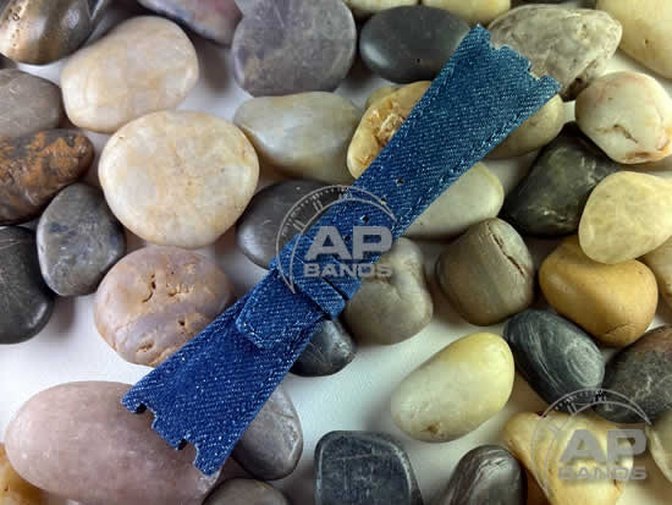 AP Bands Blue Denim Strap For Audemars Piguet Royal Oak Offshore 42mm