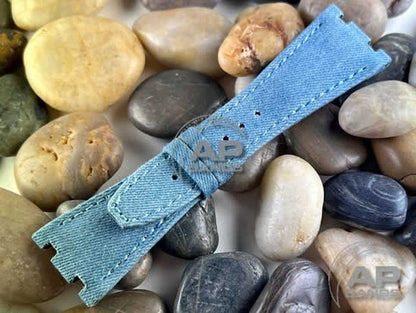 AP Bands Light Blue Denim Strap For Audemars Piguet Royal Oak Offshore 42mm