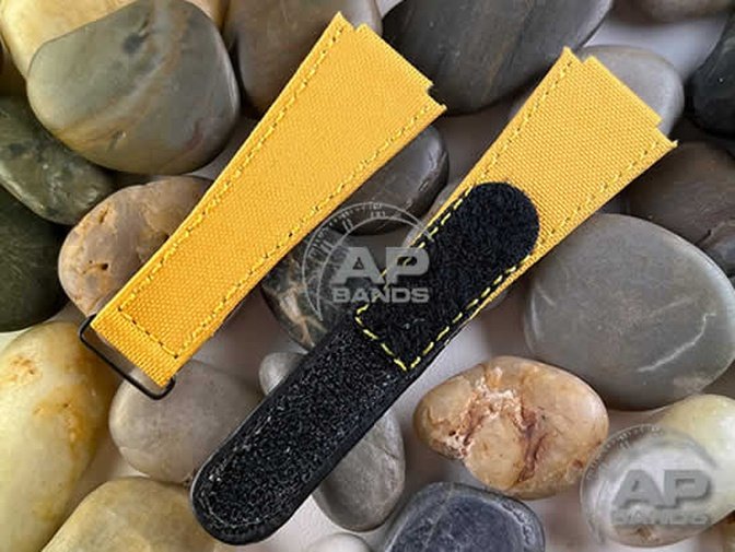 AP Bands Yellow Velcro Style Nylon Strap For Audemars Piguet Royal Oak Offshore End Of Days 25770