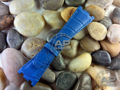 Capolavoro Electric Blue Alligator Leather Strap For Audemars Piguet Royal Oak Offshore