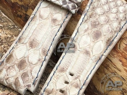 AP Bands White Python Leather For Audemars Piguet Royal Oak Offshore T3 SHAQ Legacy