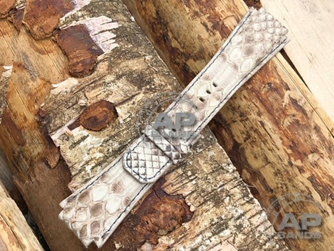 AP Bands White Python Leather For Audemars Piguet Royal Oak Offshore T3 SHAQ Legacy