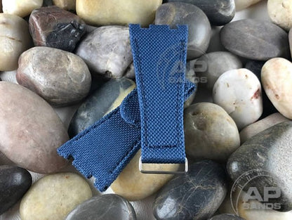 AP Bands Blue Velcro Style Nylon Strap For Audemars Piguet Royal Oak Offshore 42mm