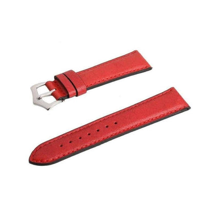 Red Leather Watch Strap