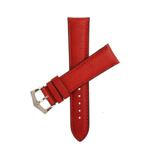 Red Leather Watch Strap