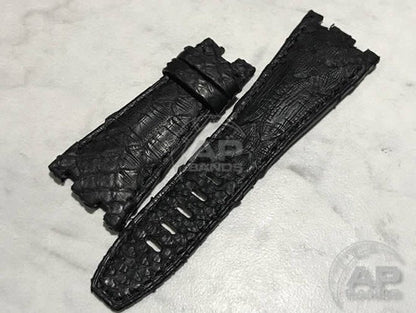 Pitone Black Python Leather Strap For Audemars Piguet Royal Oak Offshore 26470