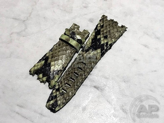 Pitone Lime Python Leather Strap For Audemars Piguet Royal Oak Offshore 26470