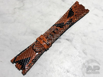 Pitone Orange Python Leather Strap For Audemars Piguet Royal Oak Offshore 26470