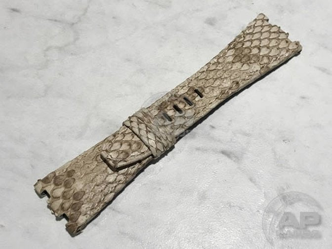 Pitone White Python Leather Strap For Audemars Piguet Royal Oak Offshore 26470