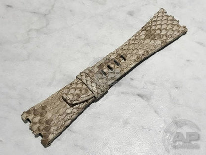 Pitone White Python Leather Strap For Audemars Piguet Royal Oak Offshore 26470