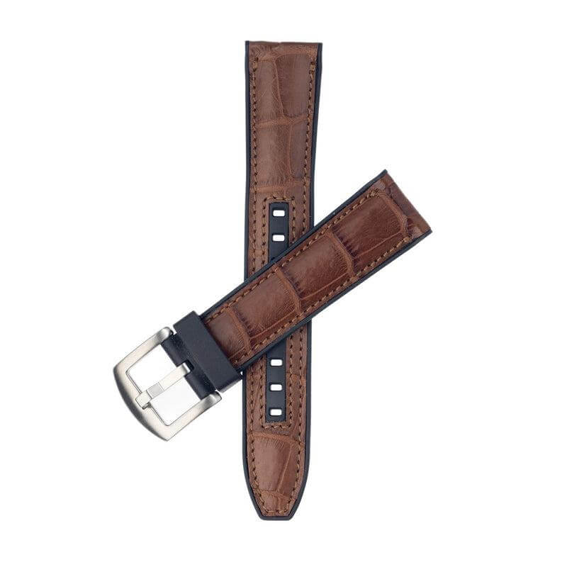 Rubber Brown Alligator Watch Band