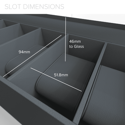 Faux Crocodile Watch Box - 6 Slot
