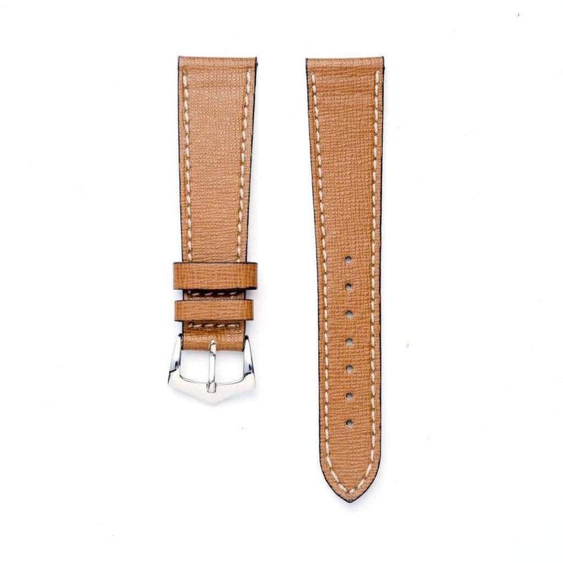 Tan Saffiano  Leather Watch Strap