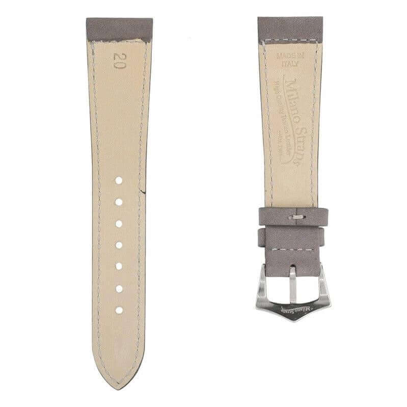 Taupe Nabuck Leather Watch Strap