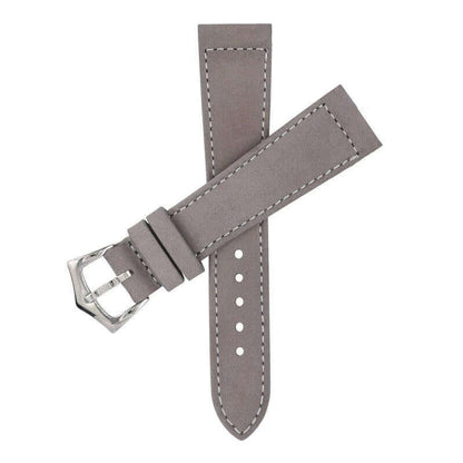 Taupe Nabuck Leather Watch Strap