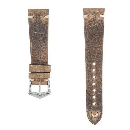 Vintage Brown Leather Watch Strap