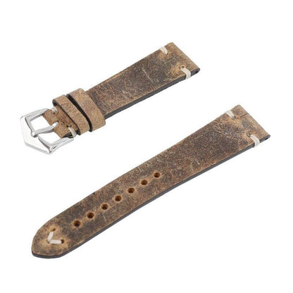 Vintage Brown Leather Watch Strap