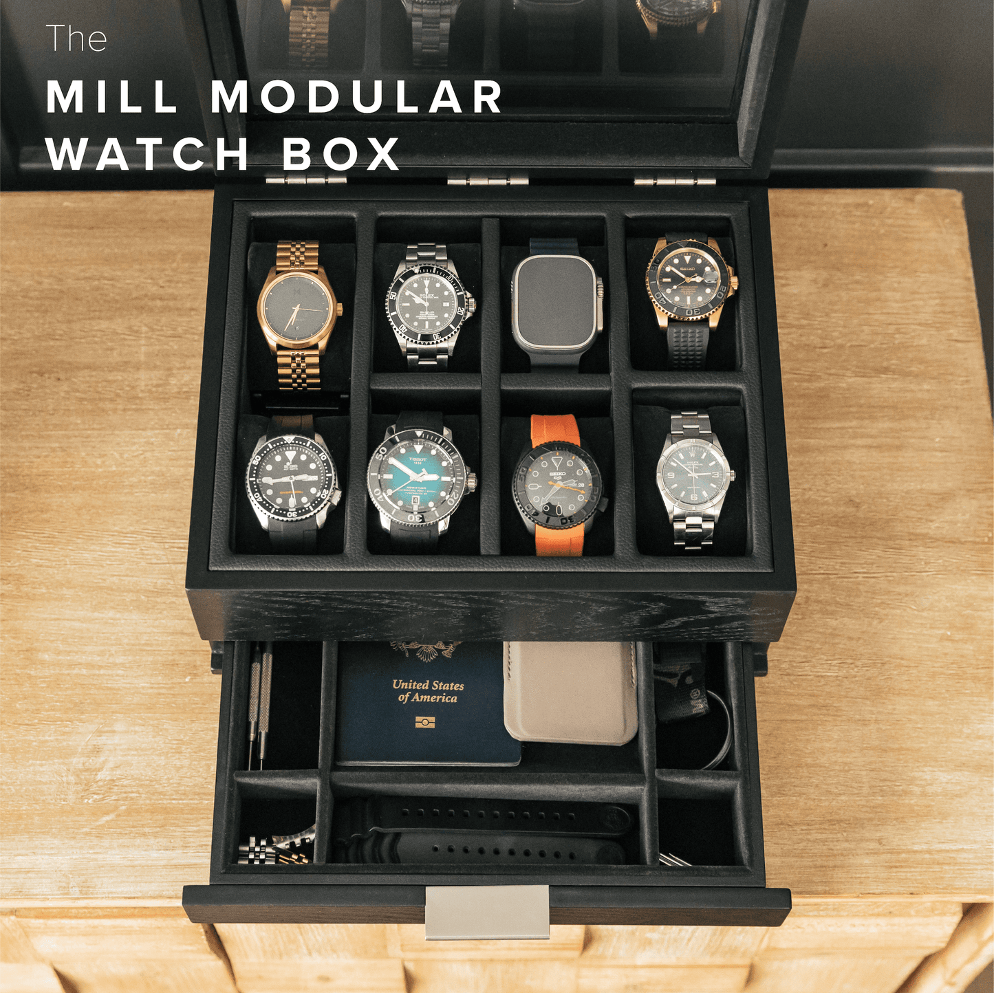 Mill Modular Watch Box - 8 Slot