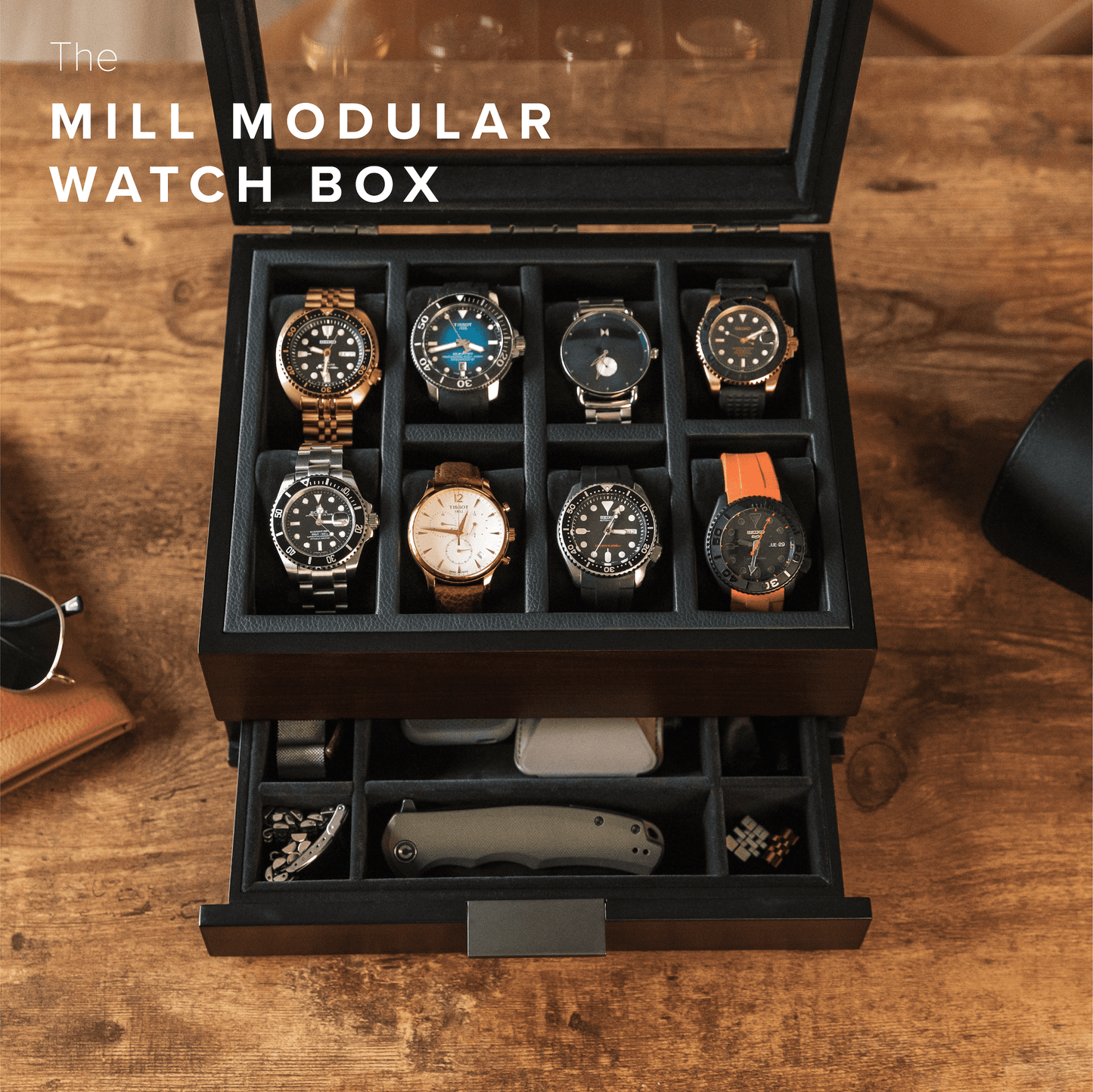 Mill Modular Watch Box - 8 Slot