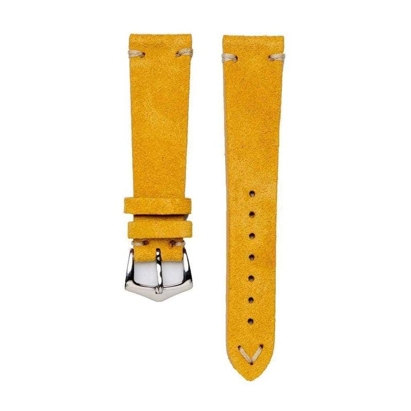 Yellow Suede Vintage Leather Watch Strap