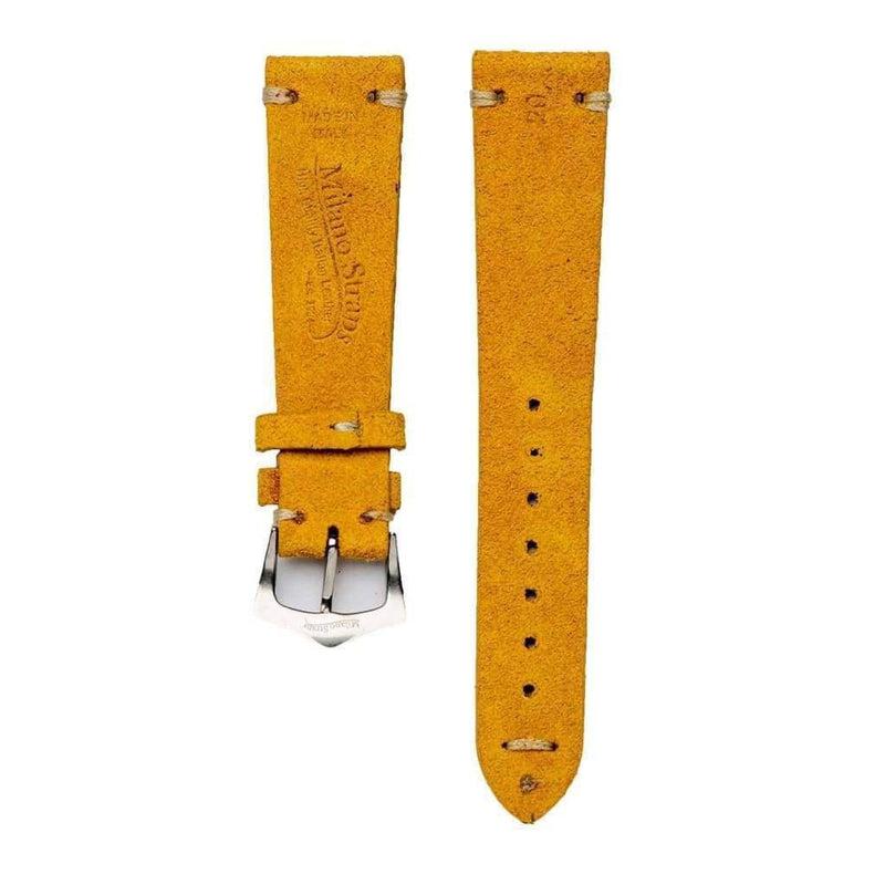 Yellow Suede Vintage Leather Watch Strap