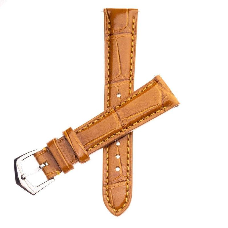 Apple Watch Leather Band ™  Alligator Millennium Cognac  Watch Strap