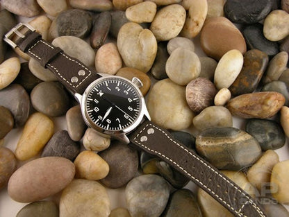 Decantare Brown Strap For IWC Big Pilot Deployant Buckle