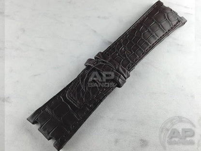 Capolavoro Brown Alligator Leather Strap For Audemars Piguet Royal Oak Offshore 44mm Chronograph 26400