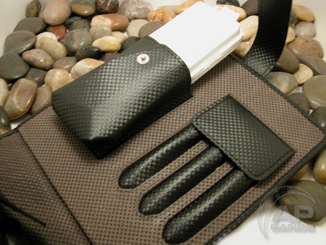 AP Bands Strap and Tool Carrying Storage Case In Carbon Fiber